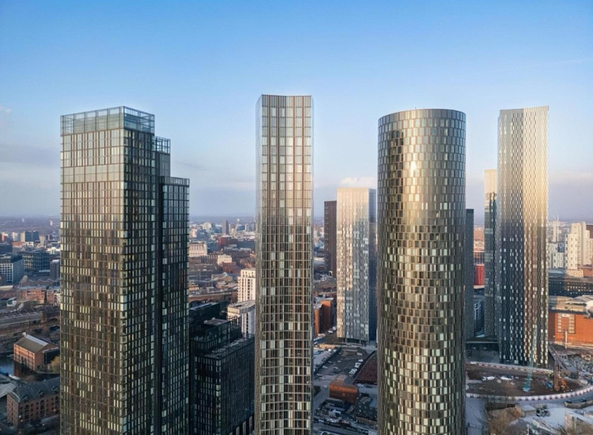 Luxury 2 Bed Penthouse With Stunning Views In Manchester City Centre Экстерьер фото
